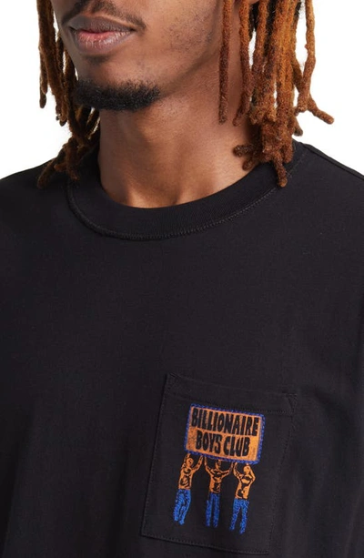 Shop Billionaire Boys Club Origins Embroidered Pocket T-shirt In Black