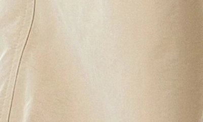 Grey Lab Pleated Low Rise Parachute Cargo Pants In Khaki