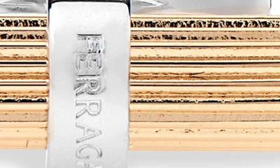 Ferragamo Man Branded Cufflinks In Pld Oro
