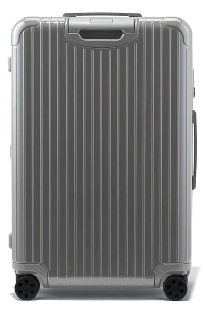Shop Rimowa Essential Check-in L 30-inch Wheeled Suitcase In Slate