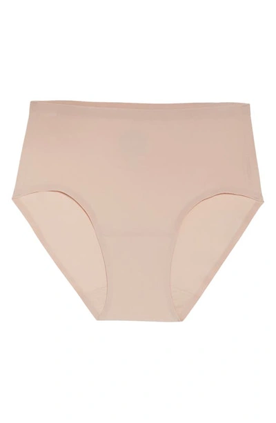 Shop Chantelle Lingerie Soft Stretch Seamless Hipster Panties In Rose Beige