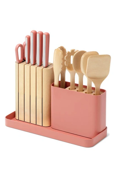 Shop Caraway 14-piece Knife & Utensils Prep Set In Perracotta