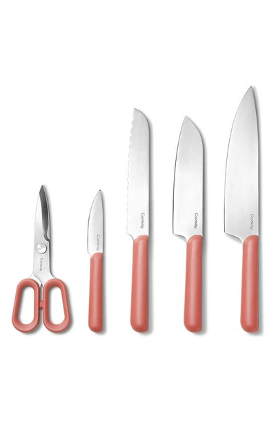 Caraway Stainless Steel 14 Piece Knife And Utensil Set In Perracotta
