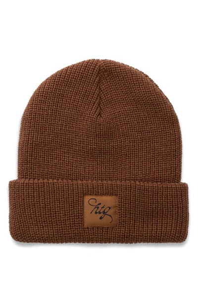 Shop Honor The Gift Logo Patch Beanie In Copper