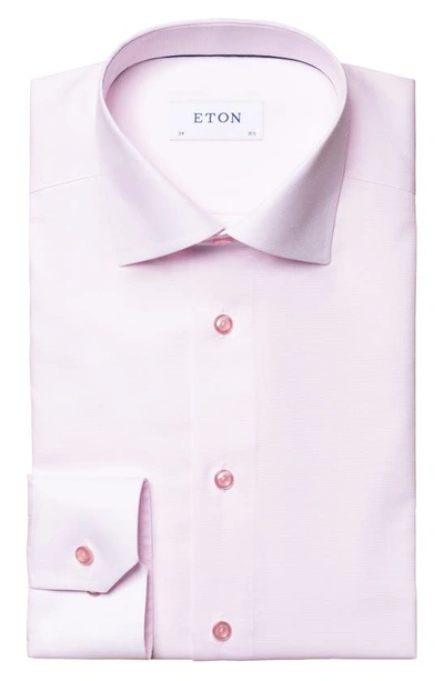Eton Contemporary Fit Dress Shirt In Pink/red