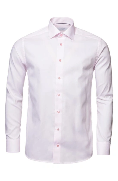Shop Eton Contemporary Fit Dress Shirt In Pink/red