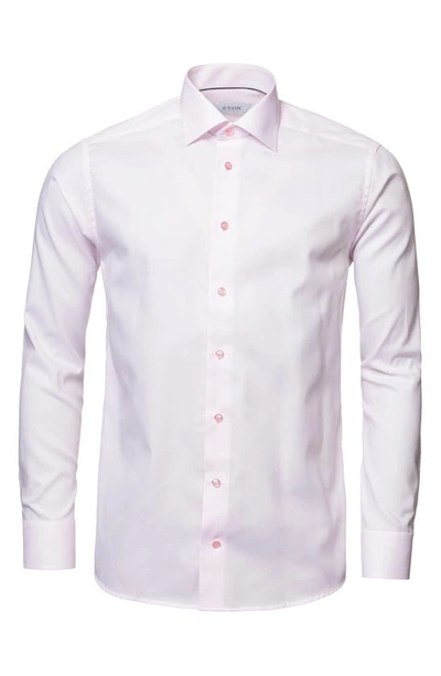 Eton Contemporary Fit Dress Shirt In Pink/red