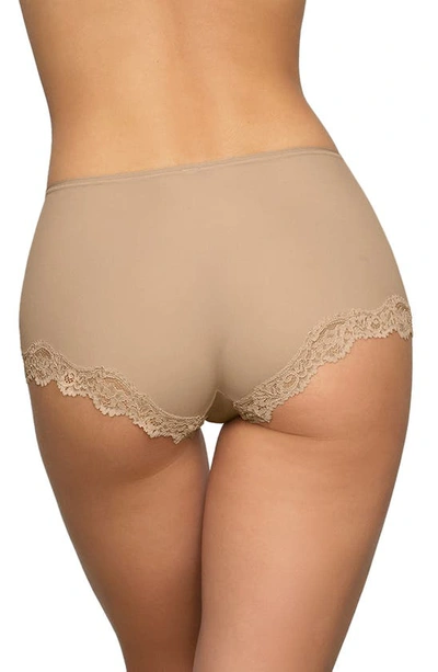 Shop Skims Fits Everybody Lace Boyshorts In Clay