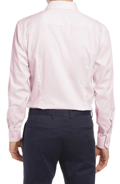 Shop Eton Slim Fit Solid Dress Shirt In Pink/red