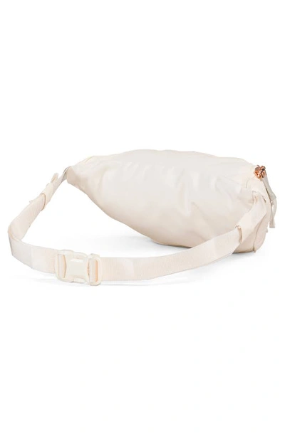 Shop The North Face Jester Luxe Belt Bag In Gardenia White/coral Metallic