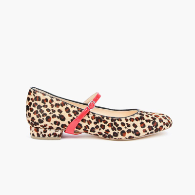 Shop Alterre Leopard Ballet Flat + Red Gloss Twiggy Strap In Brown