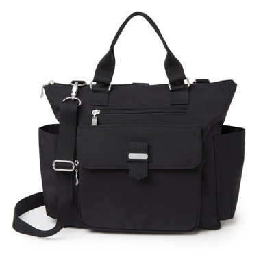 Shop Baggallini Versatile 3-in-1 Tote Backpack In Black