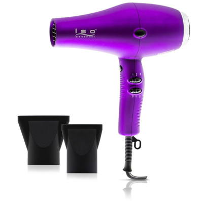 Shop Iso Beauty Nano Ionic 1875w Dc Motor Turbo-velocity Professional Hair Dryer In Purple
