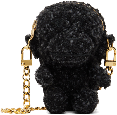 Shop Bape Black Tweed Baby Milo Bag