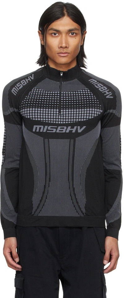 Shop Misbhv Black Sport Europa Sweater In Muted Black
