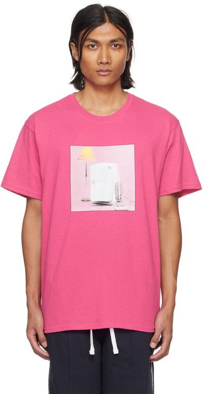 Shop Noah Pink The Cure Printed T-shirt