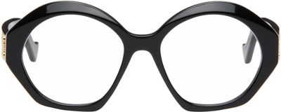 Shop Loewe Black Chunky Anagram Glasses