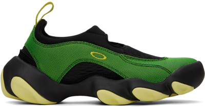 Shop Oakley Factory Team Green Flesh Sandals In Green / Lemon