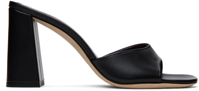Staud Open-toe Slip-on Sandals In Blk Black