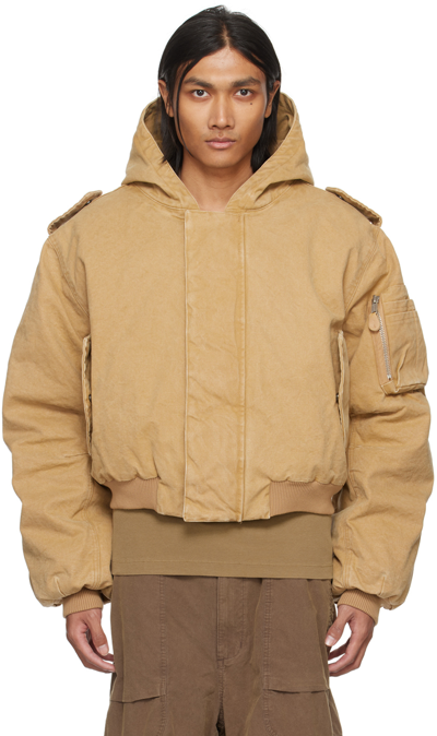 Entire Studios Beige W2 Bomber Jacket In Dust | ModeSens