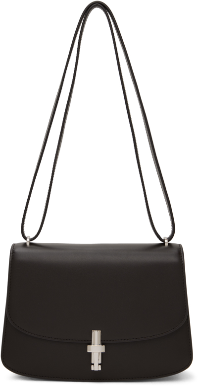 Shop The Row Brown Sofia 8.75 Leather Bag In Dark Brown Pld
