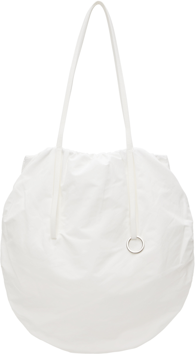 Shop Low Classic White Shirring String Bag