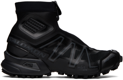 Shop Salomon Black Snowcross Sneakers In Black/black/magnet