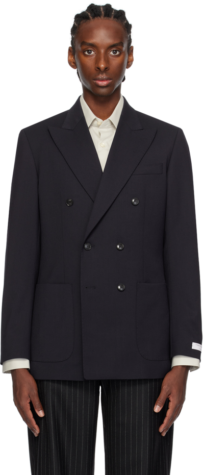 Shop Tiger Of Sweden Navy Jarvis Blazer In 09c_dark Ink