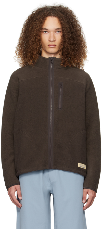 Shop Outdoor Voices Brown Primofleece Sweatshirt In Earth