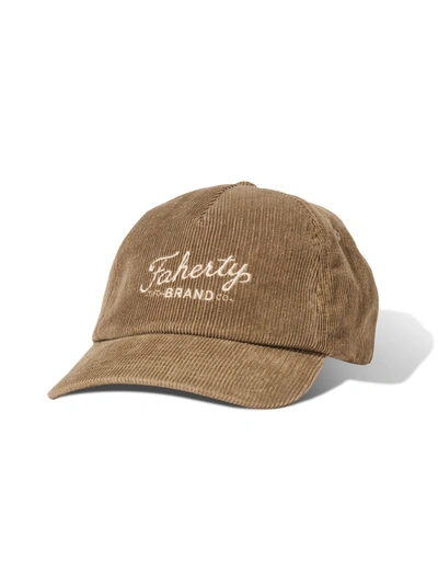 Shop Faherty Corduroy Hat In Raw Umber