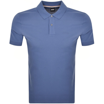 Shop Boss Business Boss Pallas Polo T Shirt Blue