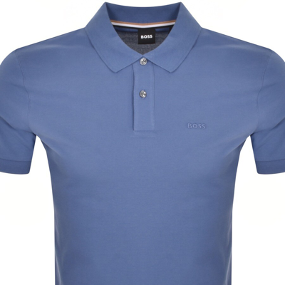 Shop Boss Business Boss Pallas Polo T Shirt Blue