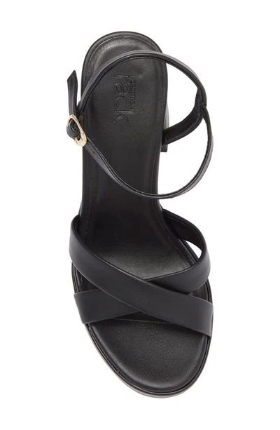 Shop Nordstrom Rack Camila Platform Block Heel Sandal In Black Smooth