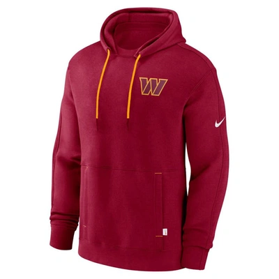 Shop Nike Burgundy Washington Commanders  Layered Logo Statement Pullover Hoodie