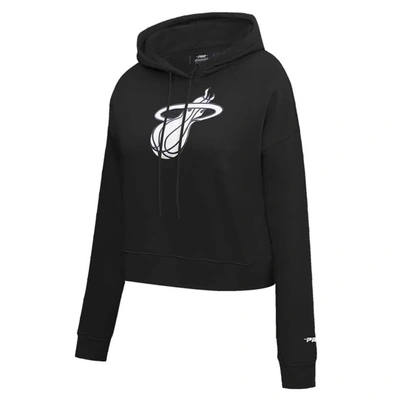 Shop Pro Standard Black Miami Heat 2023/24 City Edition Cropped Pullover Hoodie