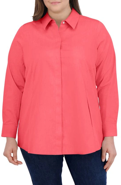 Shop Foxcroft Cici Tunic Blouse In Simply Red