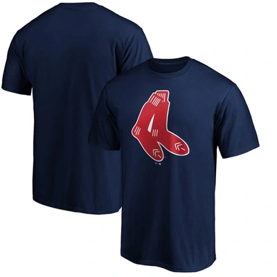 Shop Fanatics Branded Navy Boston Red Sox Cooperstown Collection Huntington Logo T-shirt
