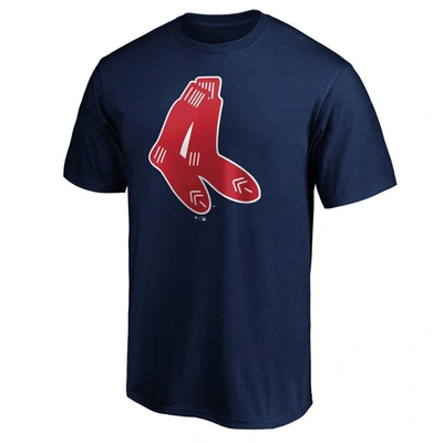 Shop Fanatics Branded Navy Boston Red Sox Cooperstown Collection Huntington Logo T-shirt