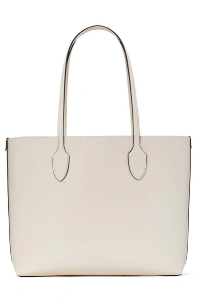 Shop Kate Spade Large Bleecker Leather Tote In Cream.