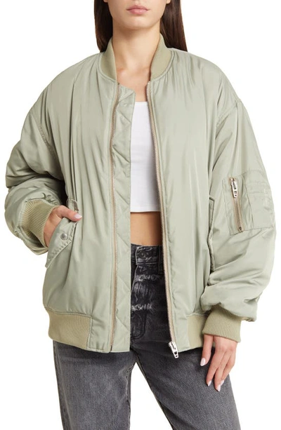 Shop Blanknyc Oversize Bomber Jacket In Auto Pilot