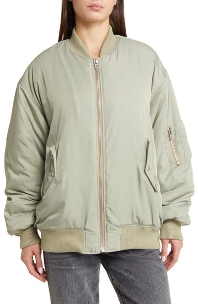 Shop Blanknyc Oversize Bomber Jacket In Auto Pilot