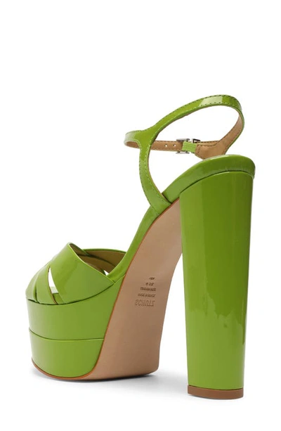 Shop Schutz Keefa Platform Sandal In Bright Leaf