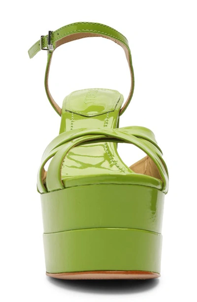 Schutz Keefa Platform Sandal In Bright Leaf