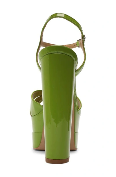Shop Schutz Keefa Platform Sandal In Bright Leaf
