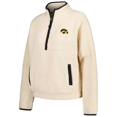 Shop Boxercraft Natural Iowa Hawkeyes Everest Half-zip Sweatshirt