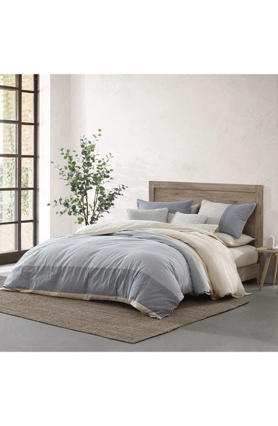 Dkny Pure Color Blocked Comforter Set, King In Blue