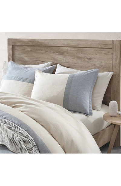 Dkny Pure Color Blocked Comforter Set, King In Blue