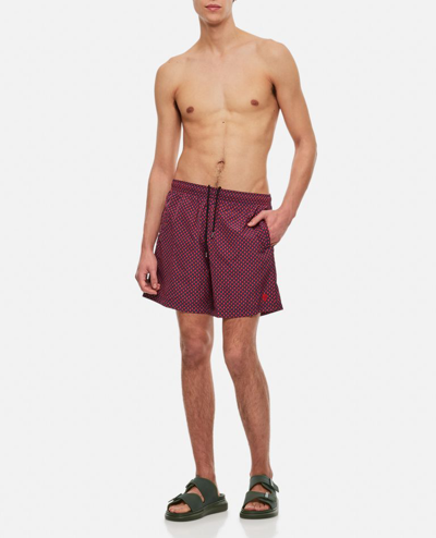 Alexander Mcqueen Alexander Mc Queen Skull Dots Swim Shorts In Blue