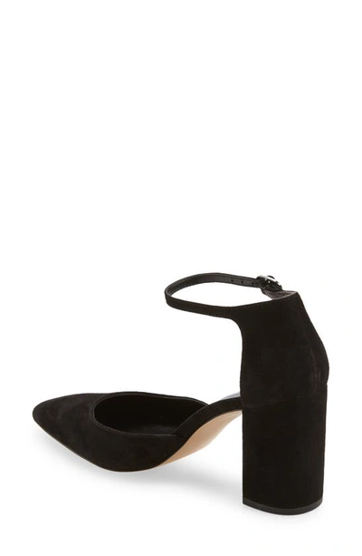 Shop Nordstrom Paola Ankle Strap Pointed Toe Pump In Black