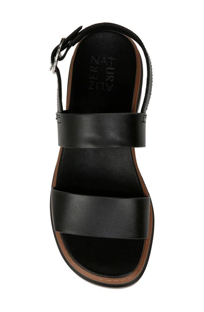Shop Naturalizer Darry Slingback Platform Sandal In Black Leather